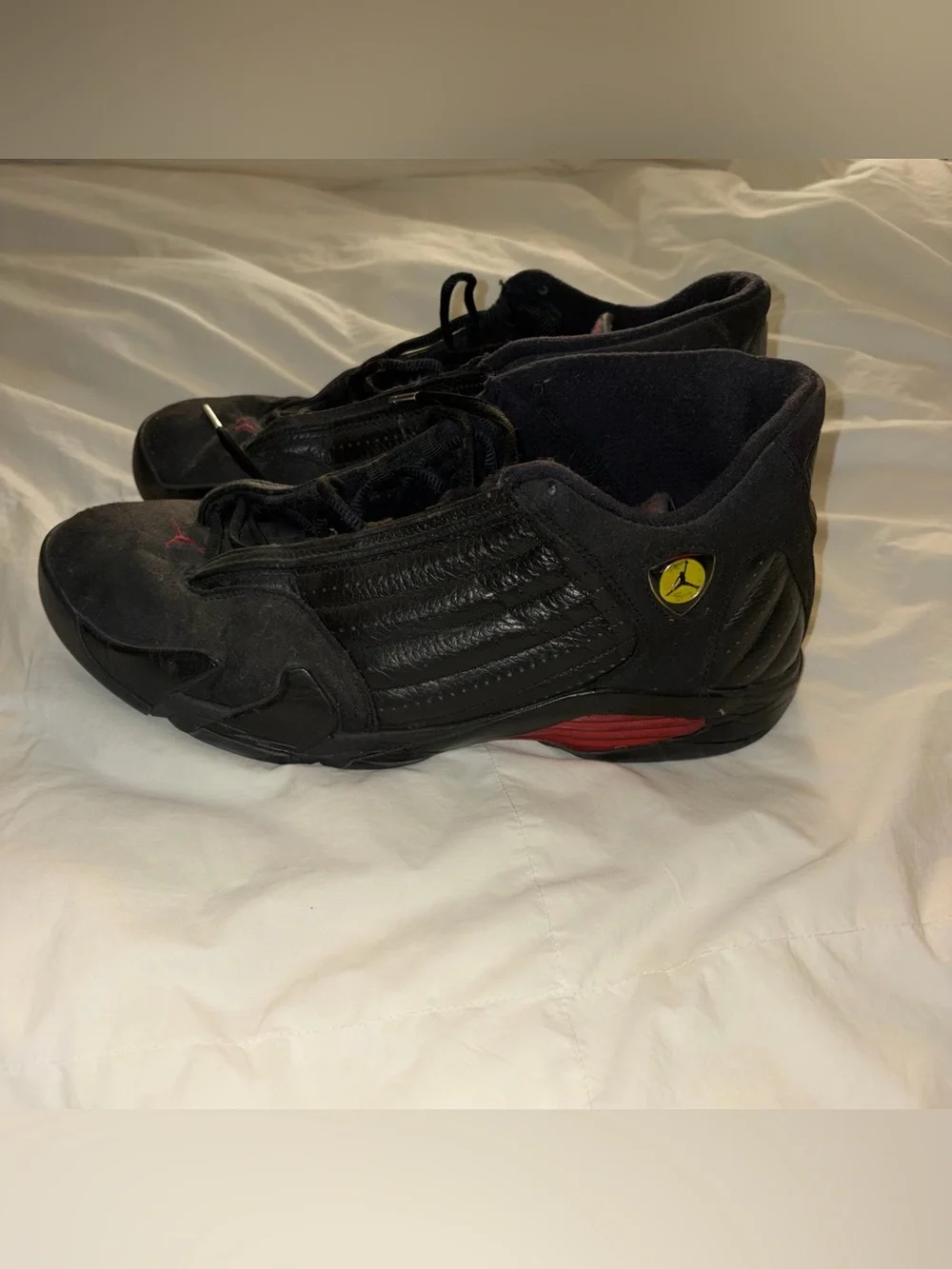 Jordan 14 Retro Last Shot Black and Red Sneakers Men’s size 12